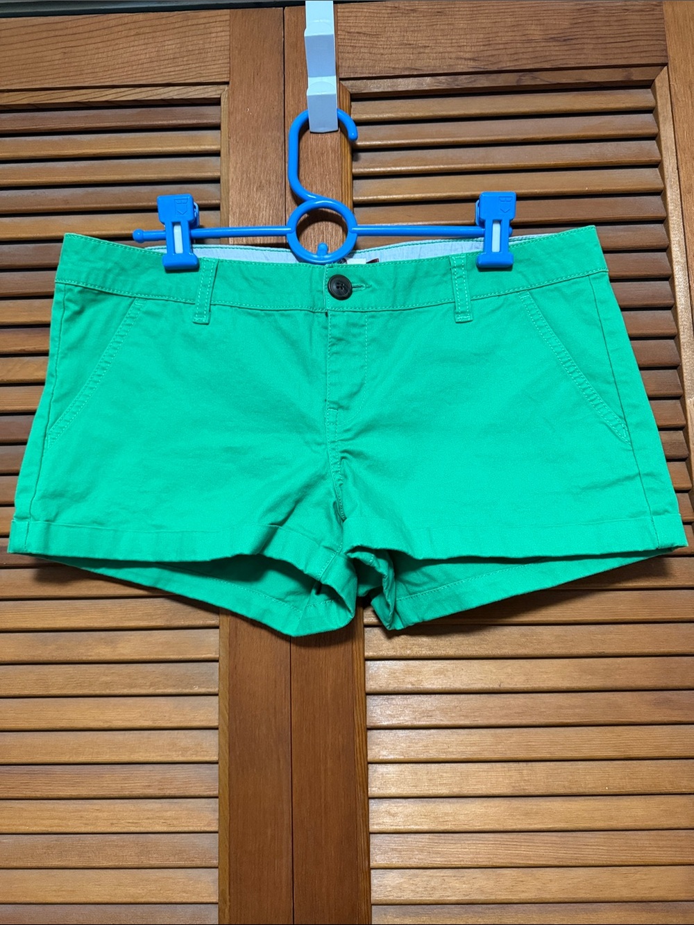 SO Bright Green Cotton Shorts